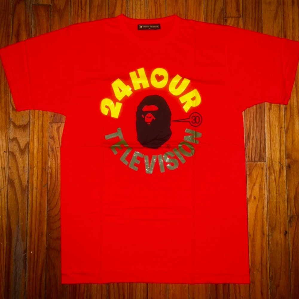 Bape 2007 Vintage 24 Hour Television Ape Head Large L Sealed New/DS